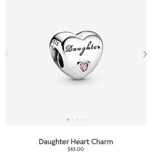 Authentic Pandora Daughter Heart Charm